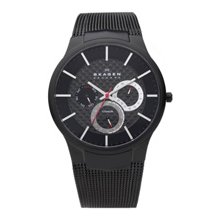 Skagen Black Titanium Multifunction Mens Watch - 809XLTBB