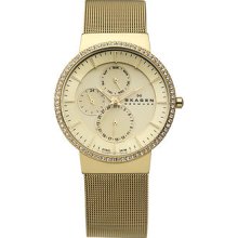 Skagen Ladies Swarovski Crystal Multi Dial Watch 357xlgg Â£159