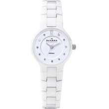 Skagen Women's White Ceramic Watch ...