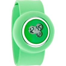 Slap-On Bracelet XL 44mm Lime Green Jelly Unisex Digital Quartz Fashion Watch