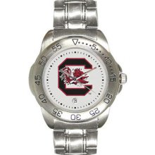 South Carolina Gamecocks Men's Sport ''Game Day Steel'' Watch Sun Time