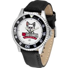 South Dakota Coyotes Mens Leather Wrist Watch