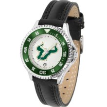 South Florida Bulls Competitor Ladies Watch with Leather Band