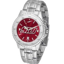 Southern Illinois Salukis Competitor AnoChrome-Steel Band Watch