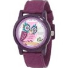 Sprout Women's ST/5503MPPR Organic Cotton Straps Diamond Accented Owl