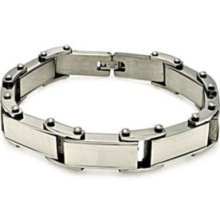 Stainless Steel Men's Link Bracelet (8.5 inches x