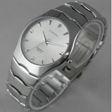 Stainless Steel Mens Man Quartz Wrist Watch Casual Style