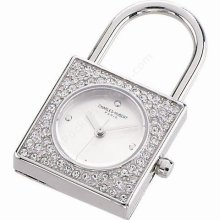 Stainless Steel White Dial Pendent Watch