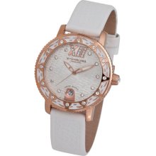 Stuhrling 225 1145p2 Lady Marina Sport Swiss White Dial/strap Women Watch