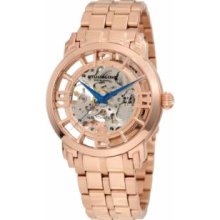 Stuhrling Original 165B2B.334414 Mens Automaticandamp;#44; RG Case and Bracelet with RG Skeleton Dial