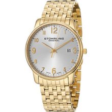 Stuhrling Original 413 33332 Churchill Quartz Stainless Steel Watch Mens Watch