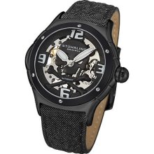 Stuhrling Original Men's 524.335ob1 Alpine Reaper Black Pvd Case,