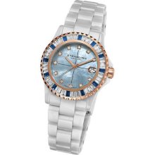 Stuhrling Original Women's 273s.12ep8 Leisure Aurora Swiss Quartz Date Swarovski