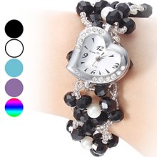 Style Women's Magnetic Plastic Analog Quartz Bracelet Watch (Assorted Colors)