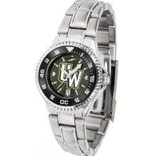 Suntime Wyoming Cowboys Competitor Steel AnoChrome Watch