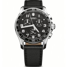 Swiss Army Victorinox 241493 Classic Series Men's Leather Black Watch