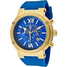 SWISS LEGEND Watches Men's Legato Cirque Chronograph Blue Dial Gold To