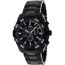 Swiss Precimax Men's Formula-7 Pro SP12061 Black Stainless-Steel Swiss Chronograph Watch with Black Dial