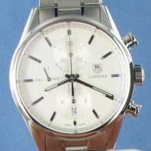 Tag Heuer Car2111.ba0720 Carrera Automatic Chronograph Silver Dial Steel Watch