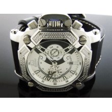 Techno Master 0.25CT Diamond Square Watch White Face