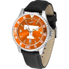 Tennessee Volunteers Competitor AnoChrome Men's Watch with Nylon/Leather Band and Colored Bezel