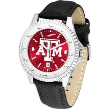 Texas A&M Aggies Competitor Maroon AnoChrome Poly/Leather Watch