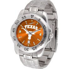 Texas Longhorns Sport Steel Band AnoChrome-Men's Watch