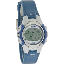 Timex 1440 Sports 32mm Blue Silver Digital Alarm Chronograph Quartz Watch T5J131