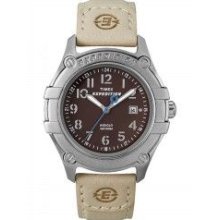 Timex Expedition Unisex Sexy Indiglo Brown Leather Military T49809 100m