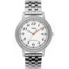 Timex Originals Classic Series White Indiglo Dial Stainless Steel Bracelet Watch