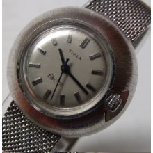 Timex Silver Electric Fancy Case Watch w/ Bracelet