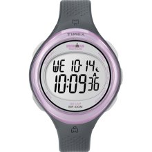 Timex Women's Ironman T5K600 Grey Resin Quartz Watch with Digital Dial