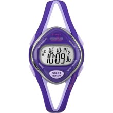 Timex Women's Ironman T5K654 Purple Resin Quartz Watch with Digital Dial