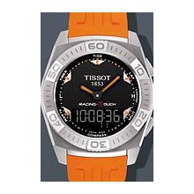 Tissot Racing Touch 43mm Watch - Black Dial, Black Silicon Strap T0025201705102 Sale Authentic