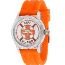 Tommy Bahama Rlx1149 Men's Orange Lifeguard Watch In Original Box