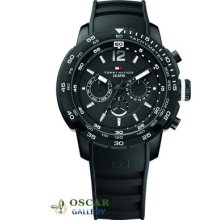 Tommy Hilfiger Mariner 1790889 Black Silicon Men's Watch 2 Years Warranty