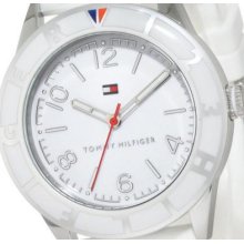 Tommy Hilfiger Women Sport White Dial White Silicon Watch 1781184