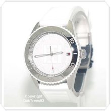 Tommy Hilfiger Womens White Silicone Watch 1781122