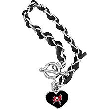 Touch by Alyssa Milano Tampa Bay Buccaneers Chain & Leather Strap Bracelet