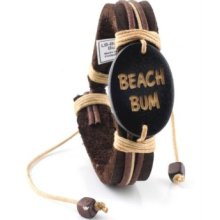 Trendy Genuine Leather Bracelet - Beach Bum