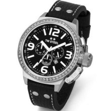 TW Steel TW9 Watch Canteen Style Mens - Black Dial Stainless Steel Case Quartz Movement