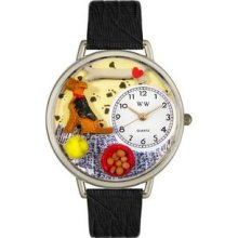 U-0130079 Airedale Terrier Watch in Silver