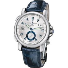 Ulysse Nardin Dual Time 42mm Mens Steel Watch 243-55/91