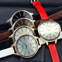 Unique Bulge Dial Ladies Fashion Quartz Watch Wristwatch Watches 5 Colors