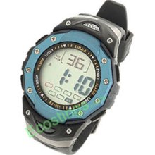 Unisex Digital Multifunction Water Resistant Sports Watch Blue