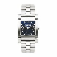 Unisex Elegant Watch With Square Case And Black Sunray Dial