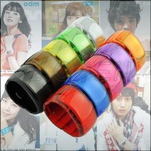 Unisex Jelly Digital Led Bracelet Bangle Wrist Watch -10 Colors Choose