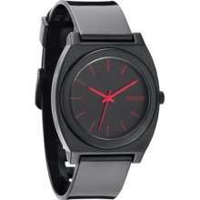 Unisex Nixon Time Teller P Black/Bright Pink Watch