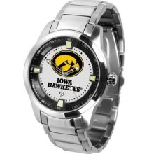 University of Iowa Hawkeyes Men's Stainless Steel Outdoor Watch