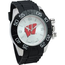 University of Wisconsin Badgers wrist watch : Wisconsin Badgers Beast Sport Watch - Black